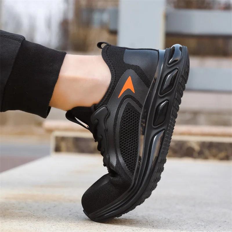 Men's Black Safety Work Sneakers - CS439650 Casual Shoes