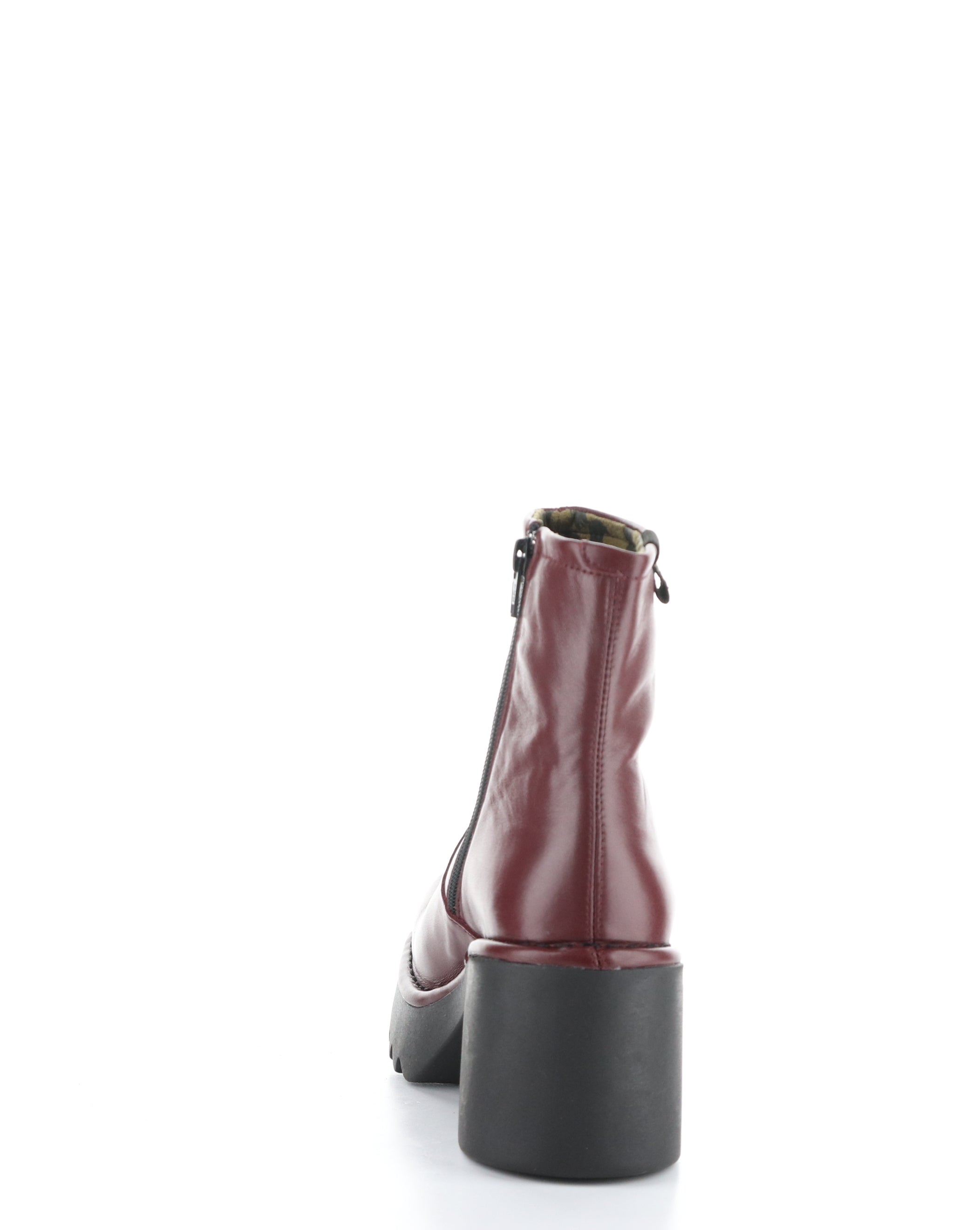 MOGE250FLY 003 WINE Round Toe Boots