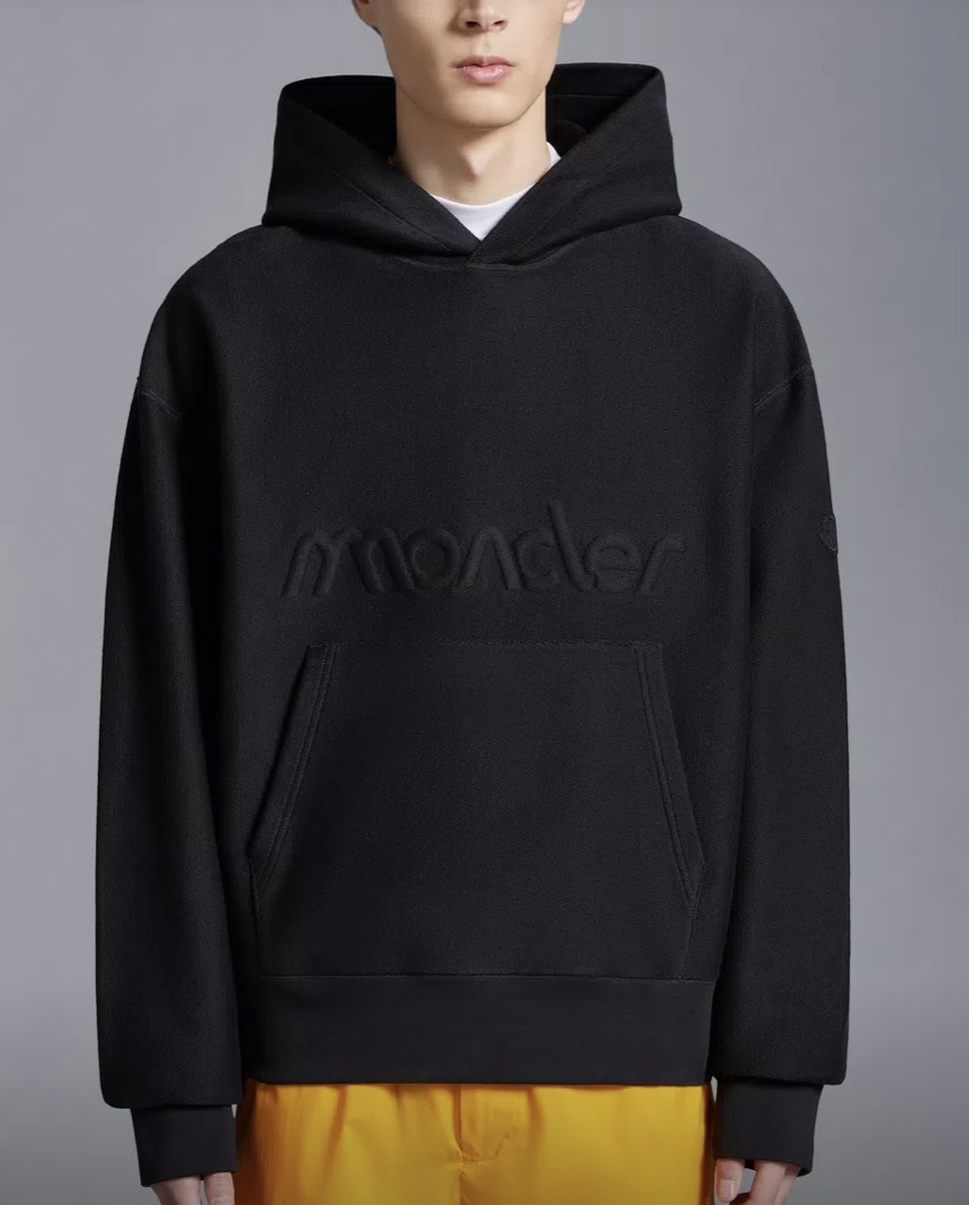 MONCLER  |Embossed Logo Hoodie