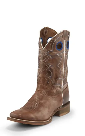 Nocona Men's Go Round Distressed Roper Cowboy Boots