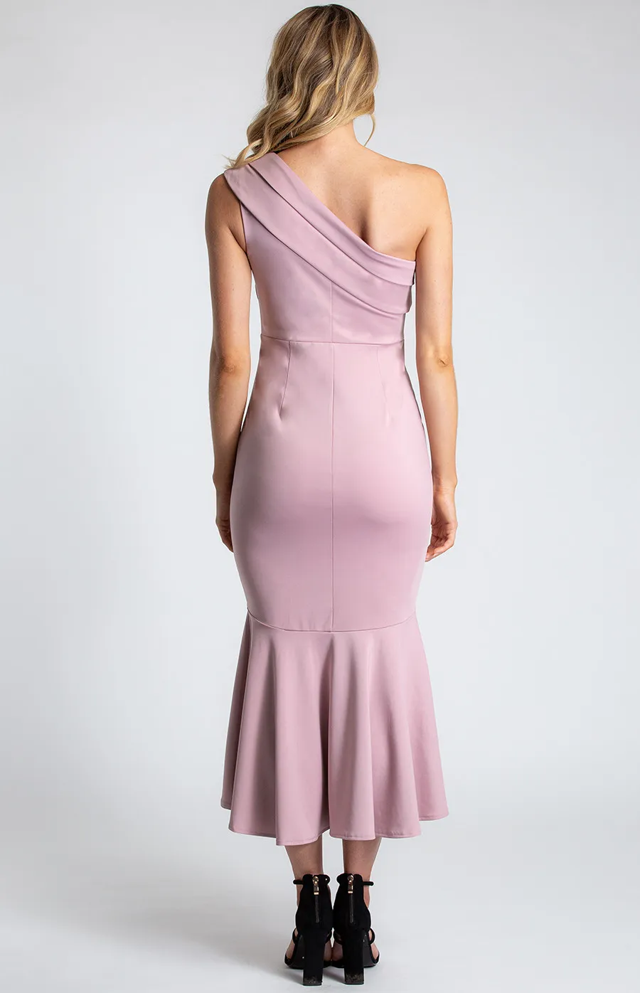 One Shoulder Fishtail Dress (ADR925A)