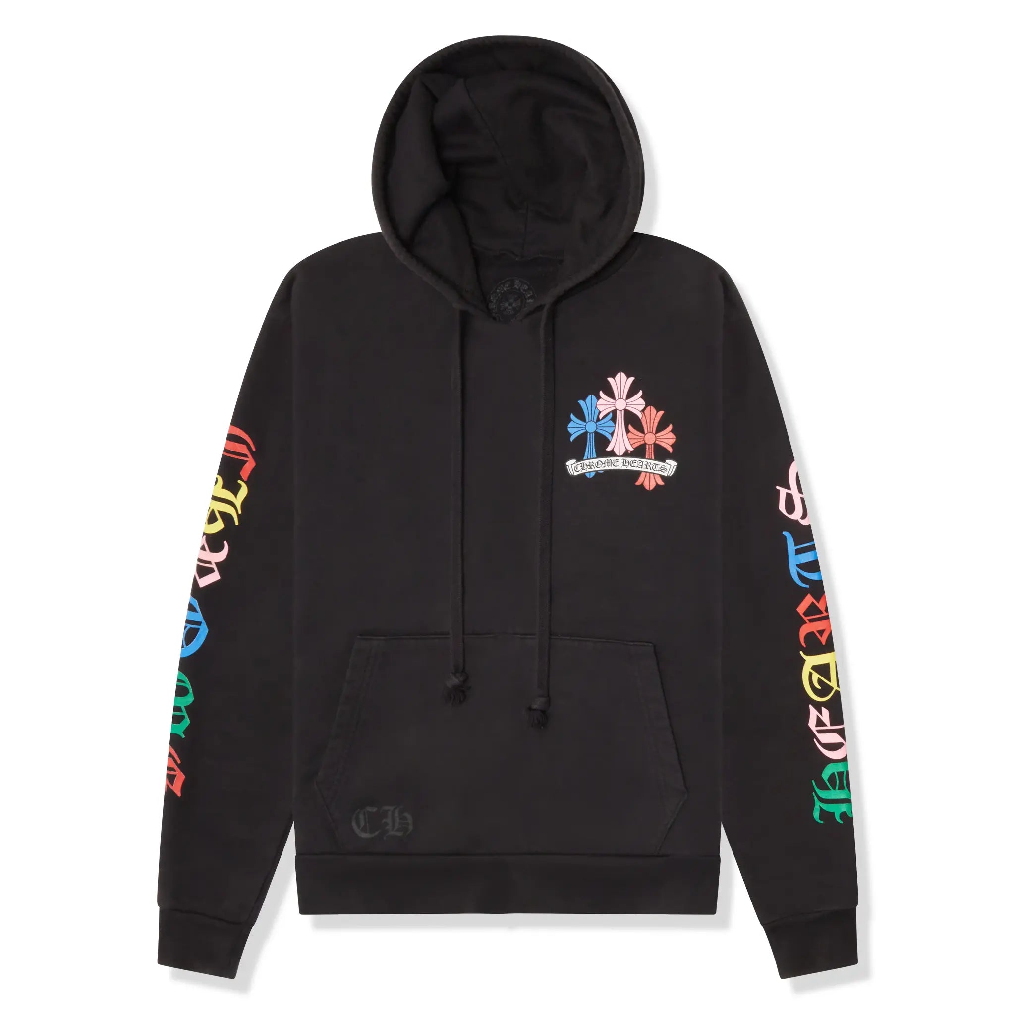 Preloved - Chrome Hearts Multi Color Cross Cemetery Black Hoodie