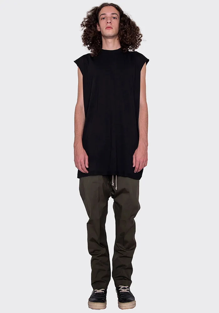 RICK OWENS RU02B2380 TE DRAWSTRING LONG PANTS GREEN