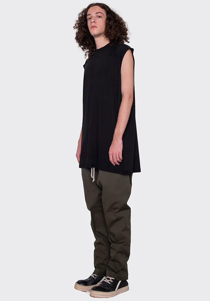 RICK OWENS RU02B2380 TE DRAWSTRING LONG PANTS GREEN