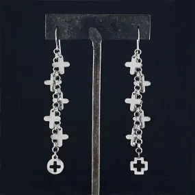 ROGUE Cross Chain Earrings