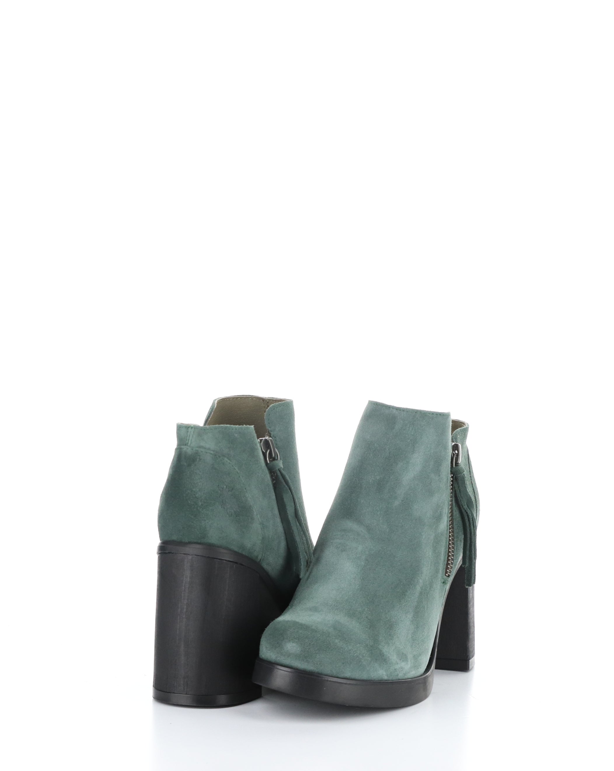 SHAR986FLY 002 GREEN Round Toe Boots