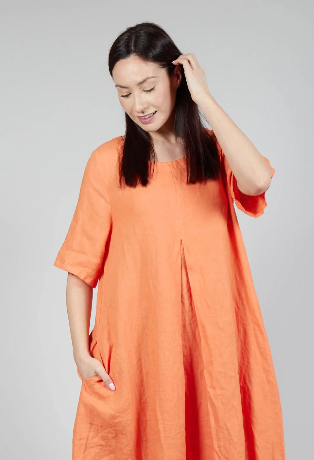 Short Sleeve Dress in Peach