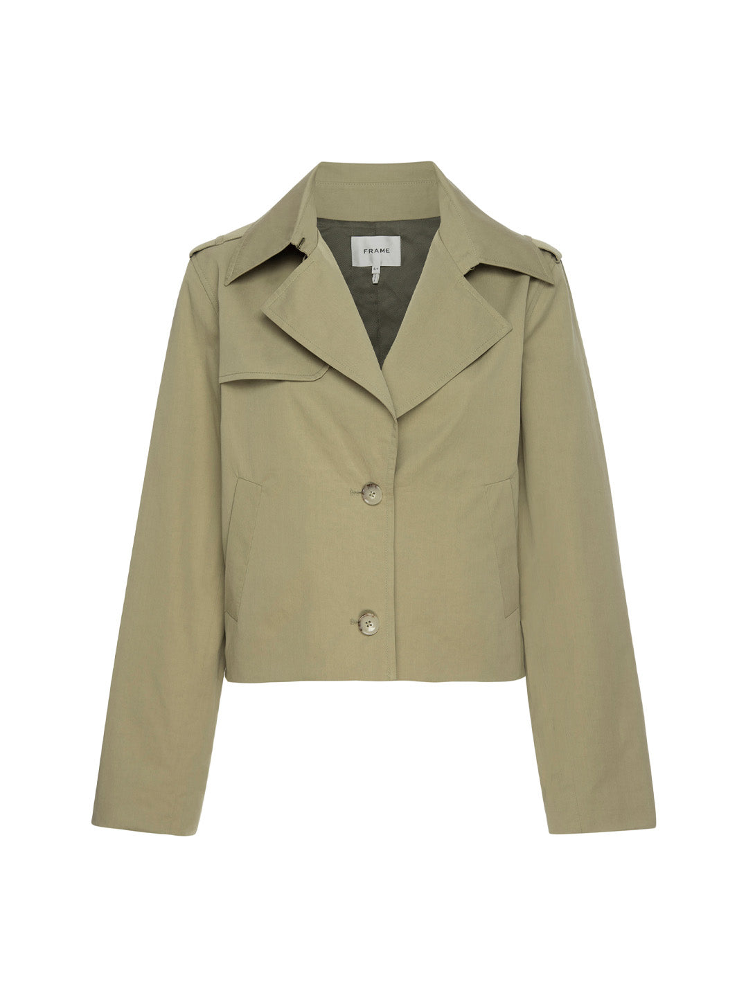 Short Trench Jacket - Khaki