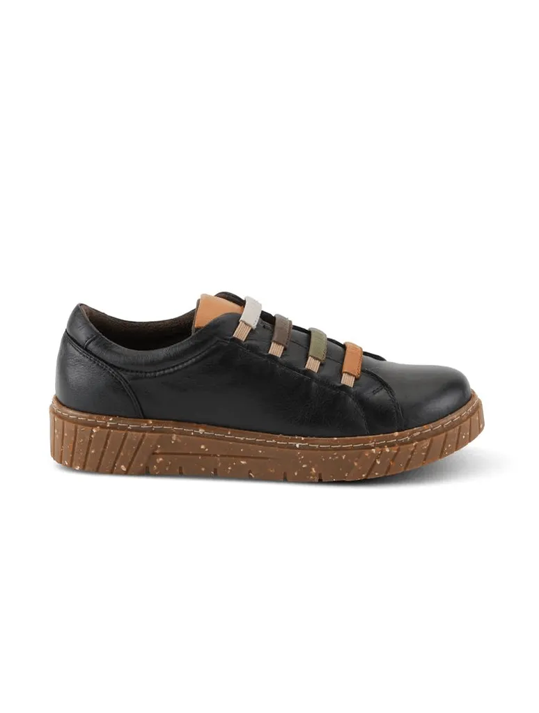 Spring Step Rugby Sneaker in Black (Final Sale)