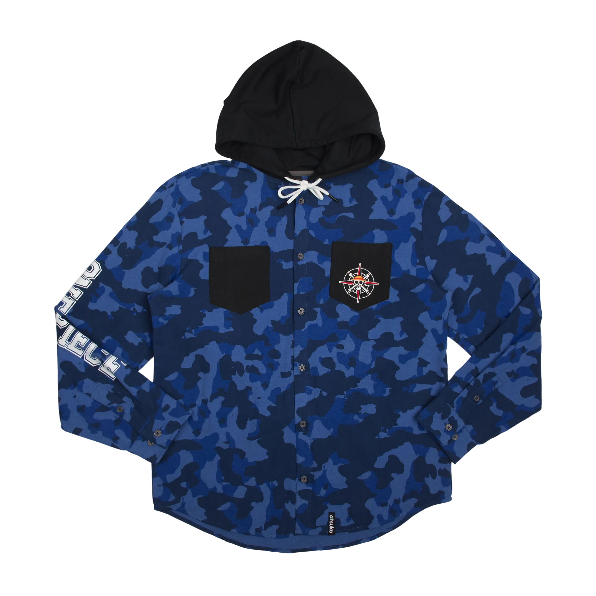 Straw Hat Crew Hooded Camo Flannel