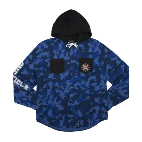 Straw Hat Crew Hooded Camo Flannel