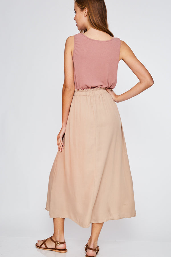 Sweet Caroline Color Block Maxi Dress