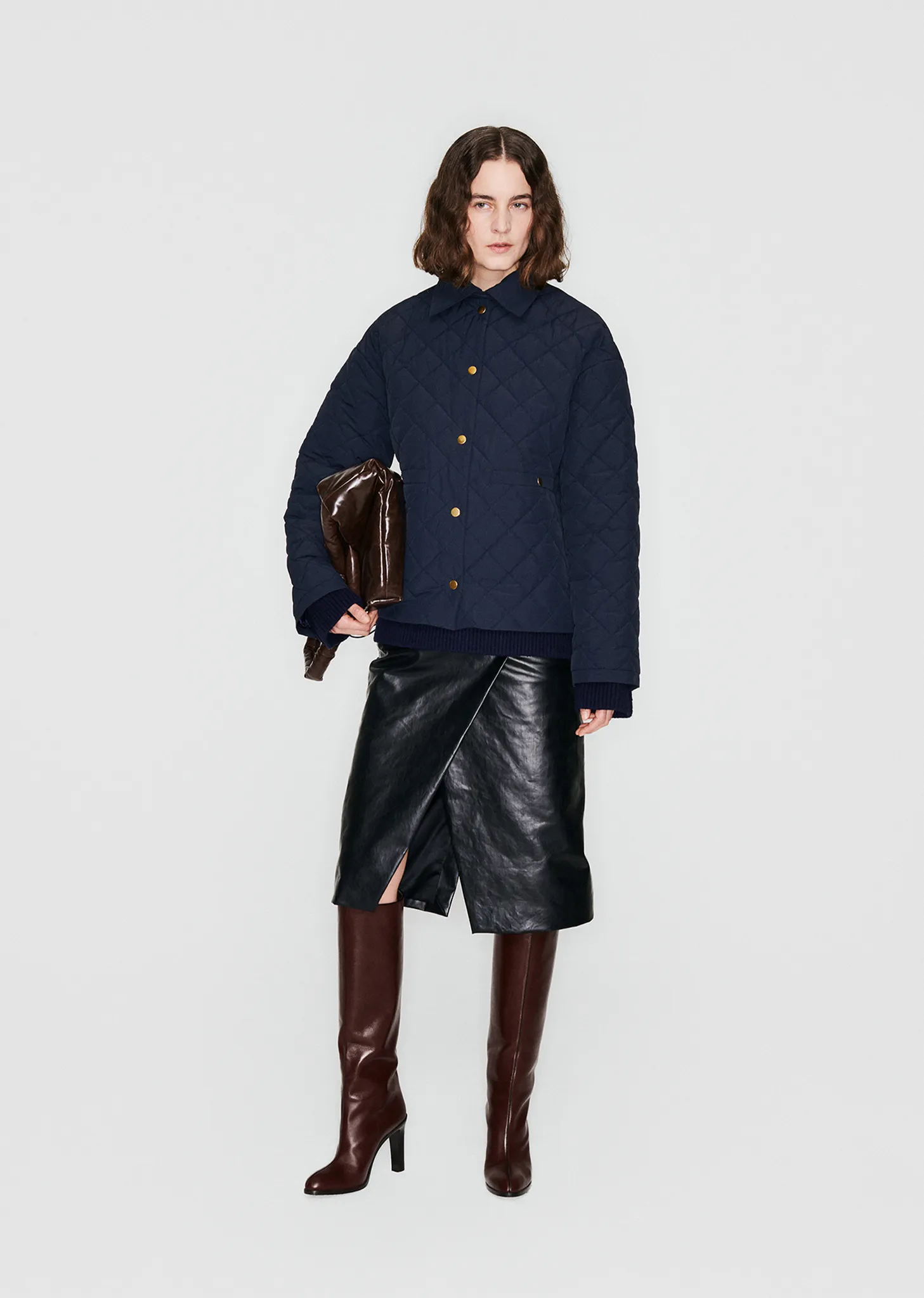 Taffeta Jacket — Navy