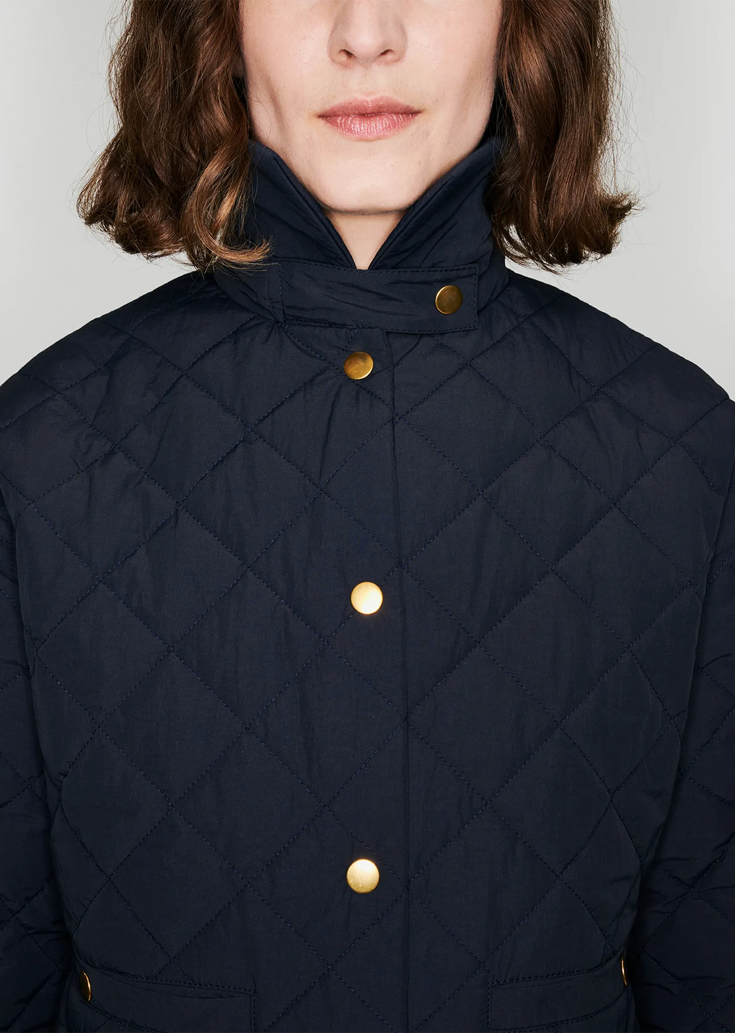 Taffeta Jacket — Navy