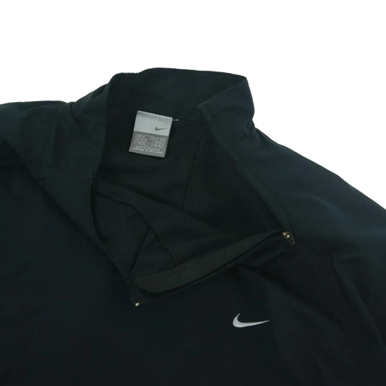 Vintage Nike Asymmetric Neck Zip Jacket with Asymmetrical Zip Size M