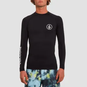 Volcom Lido Solid 2 Longsleeve Rashguard Black