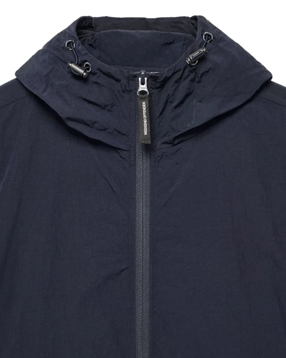 Weekend Offender Technician Facemask Fleece Lined Jacket Navy