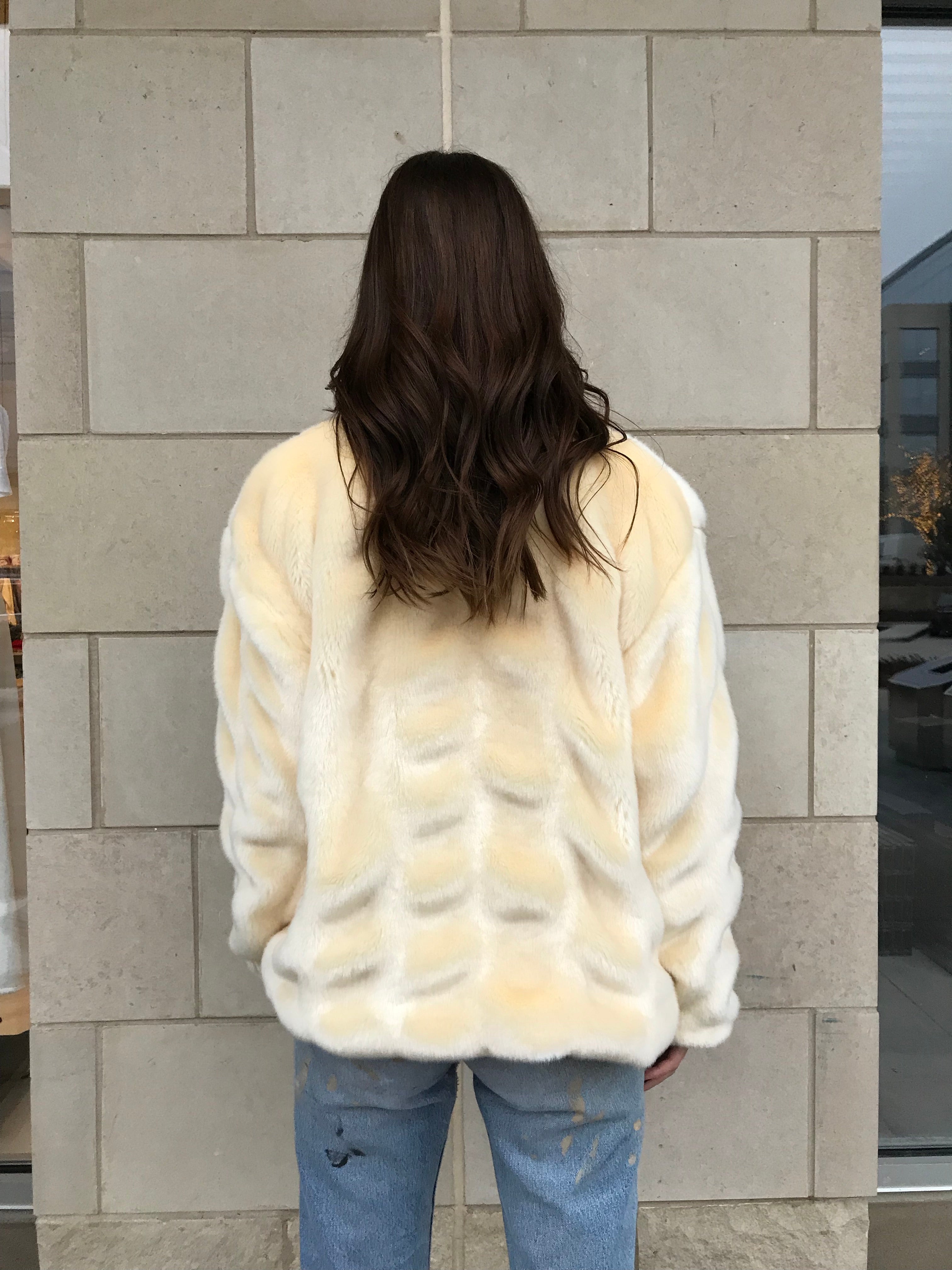 Women’s Faux Fur Bomber Jacket