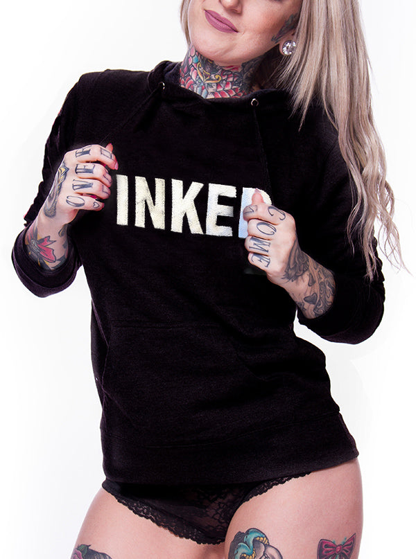 Women's Inked Embroidery Hoodie