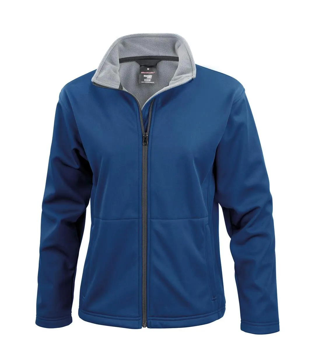 Womens/ladies soft shell jacket navy Result Core